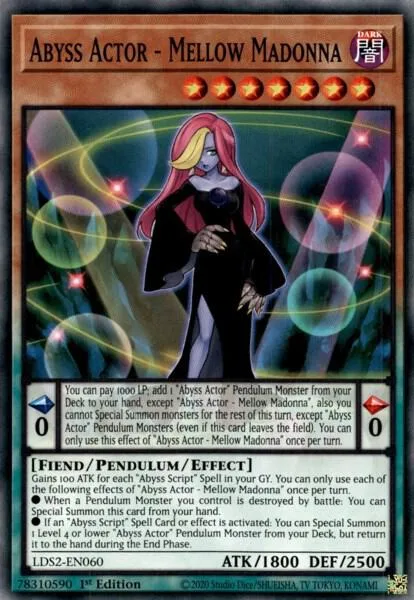 Abyss Actor - Mellow Madonna LDS2-EN060 Yu-Gi-Oh card from Legendary Duelists: Season 2