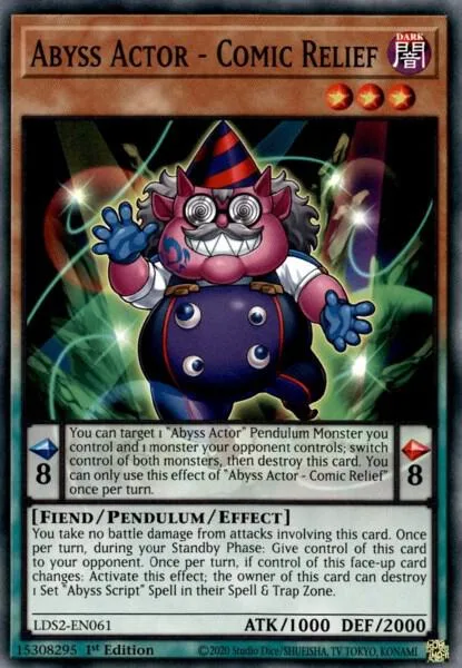 Abyss Actor - Comic Relief LDS2-EN061 Yu-Gi-Oh card from Legendary Duelists: Season 2
