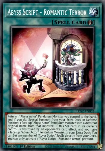 Abyss Script - Romantic Terror LDS2-EN062 Yu-Gi-Oh card from Legendary Duelists: Season 2