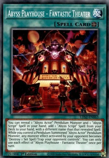 Abyss Playhouse - Fantastic Theater LDS2-EN063 Yu-Gi-Oh card from Legendary Duelists: Season 2