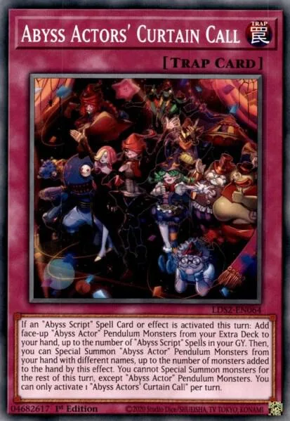 Abyss Actors' Curtain Call LDS2-EN064 Yu-Gi-Oh card from Legendary Duelists: Season 2