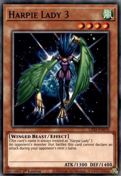 Harpie Lady 3 LDS2-EN070 Yu-Gi-Oh card from Legendary Duelists: Season 2