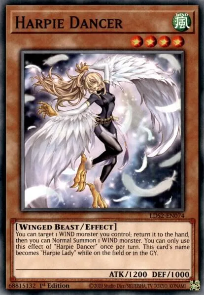 Harpie Dancer LDS2-EN074 Yu-Gi-Oh card from Legendary Duelists: Season 2