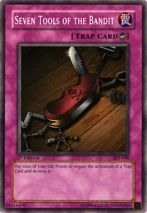 Seven Tools of the Bandit SDJ-048 Unlimited Yu-Gi-Oh card from Starter Deck: Joey