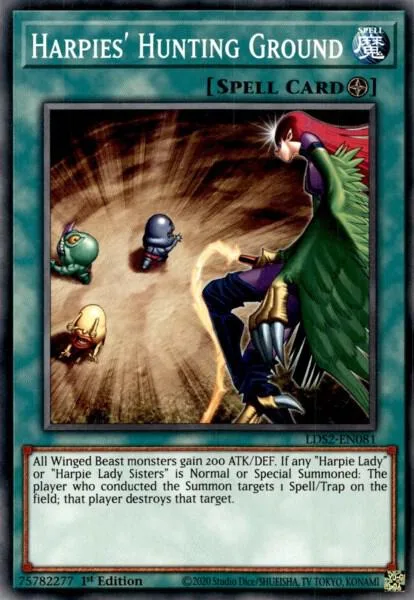 Harpies' Hunting Ground LDS2-EN081 Yu-Gi-Oh card from Legendary Duelists: Season 2