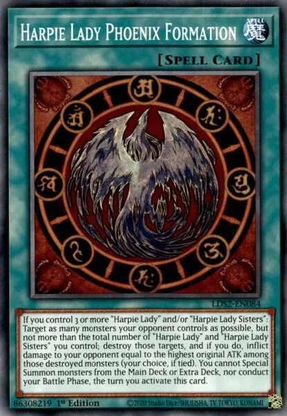 Harpie Lady Phoenix Formation LDS2-EN084 Yu-Gi-Oh card from Legendary Duelists: Season 2