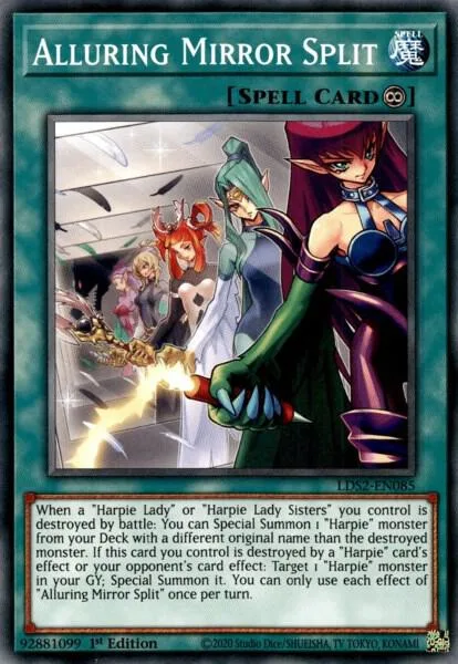 Alluring Mirror Split LDS2-EN085 Yu-Gi-Oh card from Legendary Duelists: Season 2