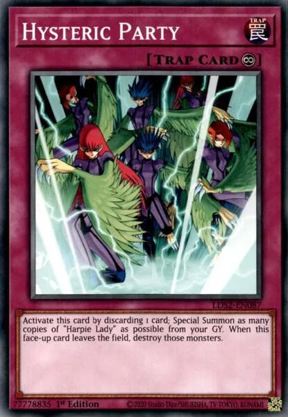 Hysteric Party LDS2-EN087 Yu-Gi-Oh card from Legendary Duelists: Season 2