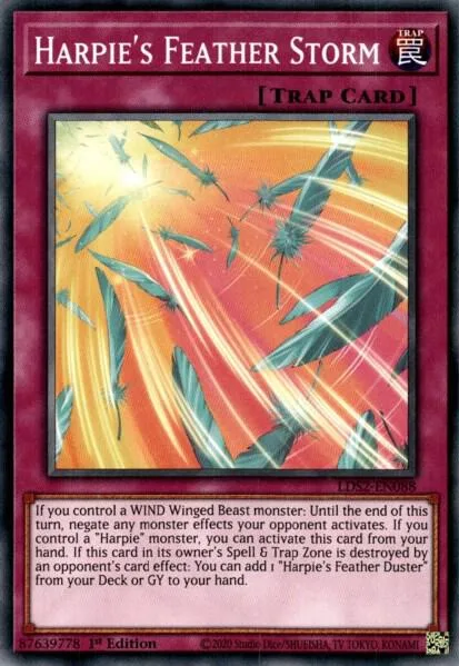 Harpie's Feather Storm LDS2-EN088 Yu-Gi-Oh card from Legendary Duelists: Season 2
