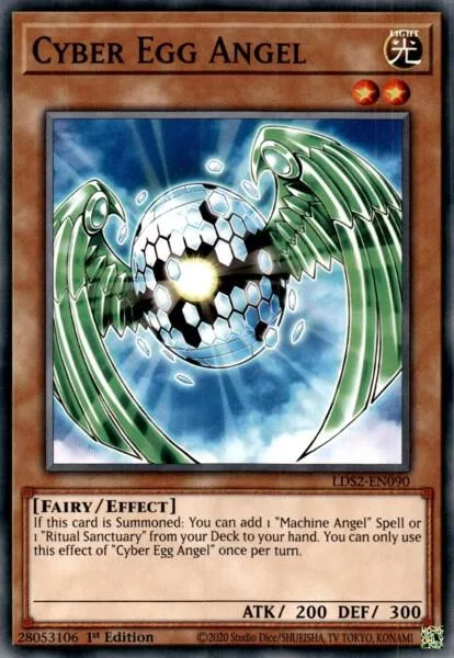 Cyber Egg Angel LDS2-EN090 Yu-Gi-Oh card from Legendary Duelists: Season 2