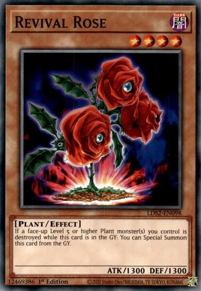 Revival Rose LDS2-EN098 Yu-Gi-Oh card from Legendary Duelists: Season 2