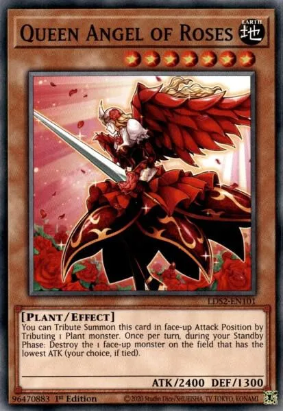Queen Angel of Roses LDS2-EN101 Yu-Gi-Oh card from Legendary Duelists: Season 2