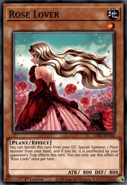 Rose Lover LDS2-EN102 Yu-Gi-Oh card from Legendary Duelists: Season 2