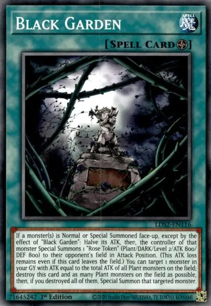 Black Garden LDS2-EN116 Yu-Gi-Oh card from Legendary Duelists: Season 2