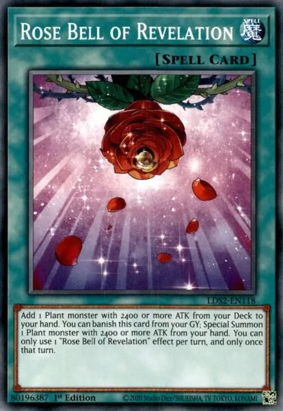 Rose Bell of Revelation LDS2-EN118 Yu-Gi-Oh card from Legendary Duelists: Season 2