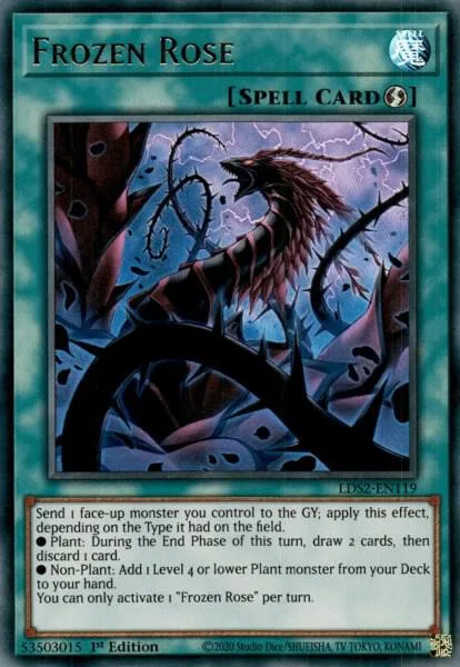 Frozen Rose LDS2-EN119 Yu-Gi-Oh card from Legendary Duelists: Season 2