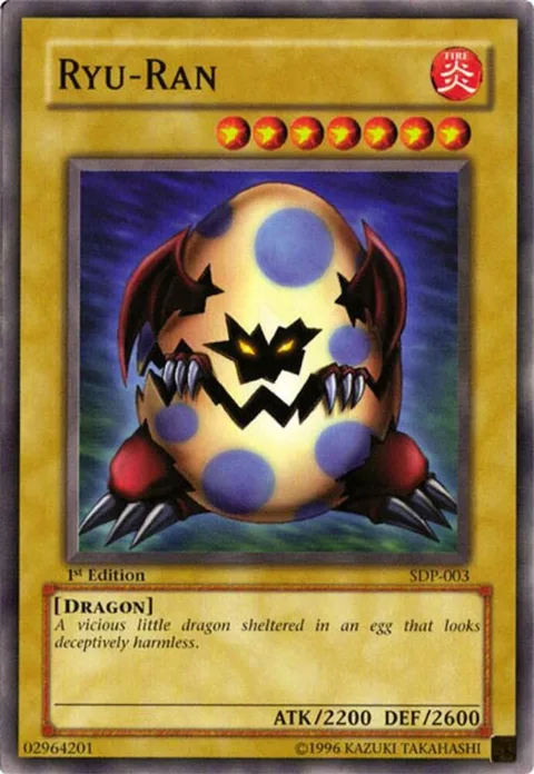 Ryu-Ran SDP-003 1st Edition Yu-Gi-Oh card from Starter Deck: Pegasus
