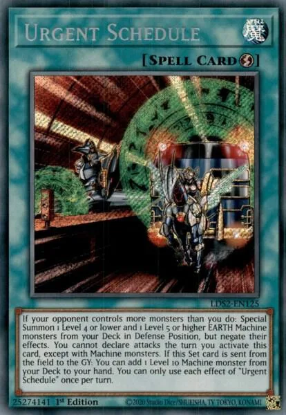 Urgent Schedule LDS2-EN125 Yu-Gi-Oh card from Legendary Duelists: Season 2