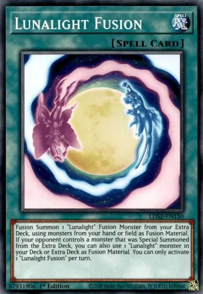 Lunalight Fusion LDS2-EN130 Yu-Gi-Oh card from Legendary Duelists: Season 2