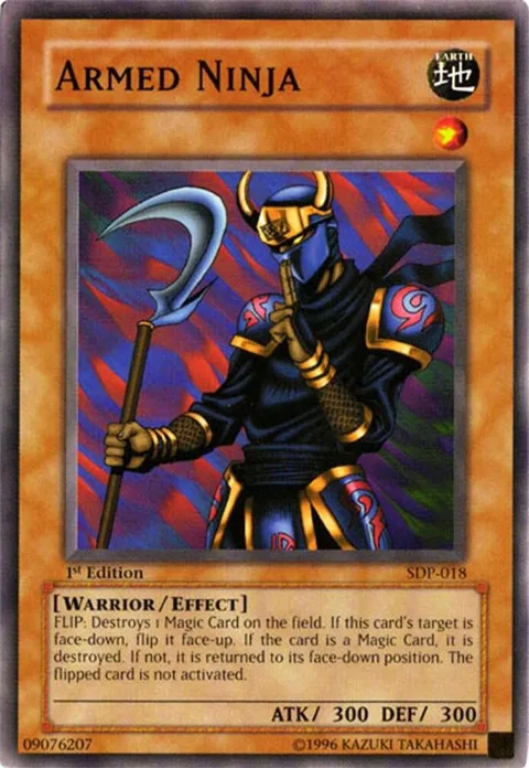 Armed Ninja SDP-018 Unlimited Yu-Gi-Oh card from Starter Deck: Pegasus