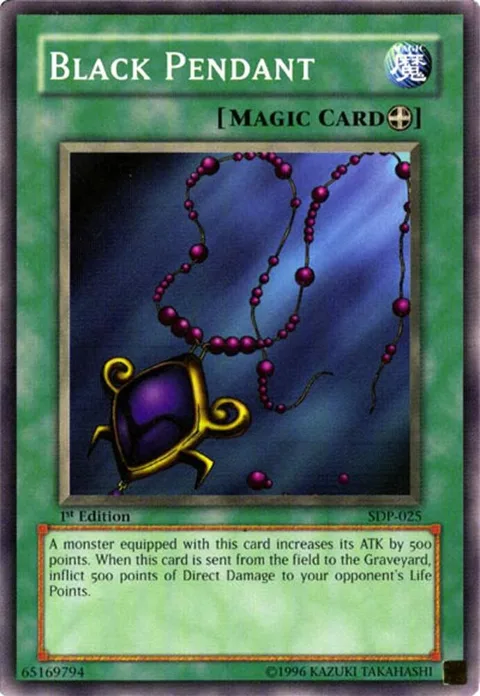 Black Pendant SDP-025 1st Edition Yu-Gi-Oh card from Starter Deck: Pegasus