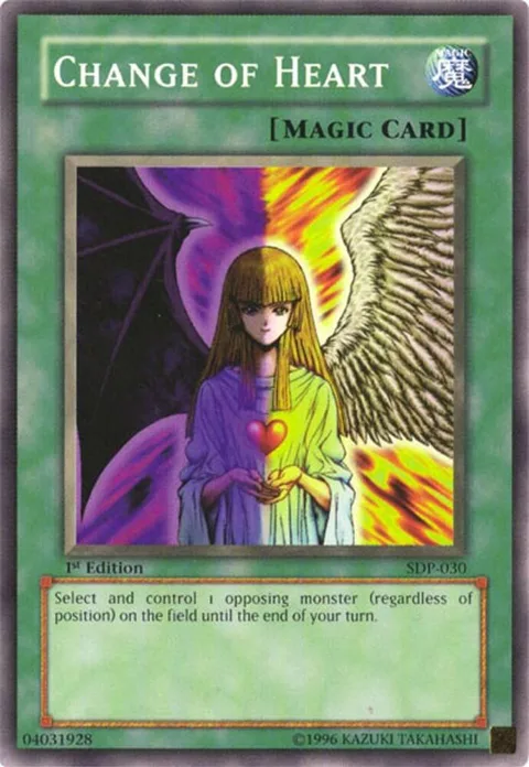 Change of Heart SDP-030 1st Edition Yu-Gi-Oh card from Starter Deck: Pegasus