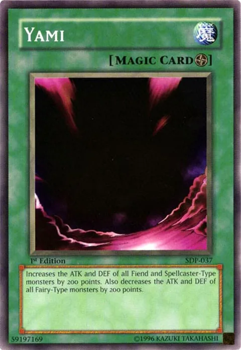Yami SDP-037 1st Edition Yu-Gi-Oh card from Starter Deck: Pegasus