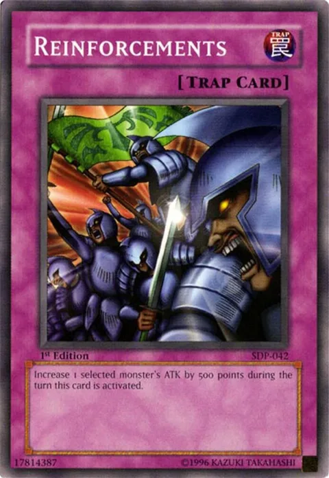Reinforcements SDP-042 1st Edition Yu-Gi-Oh card from Starter Deck: Pegasus