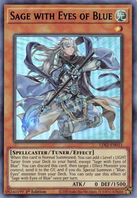 Sage with Eyes of Blue Blue LDS2-EN011 Yu-Gi-Oh card from Legendary Duelists: Season 2