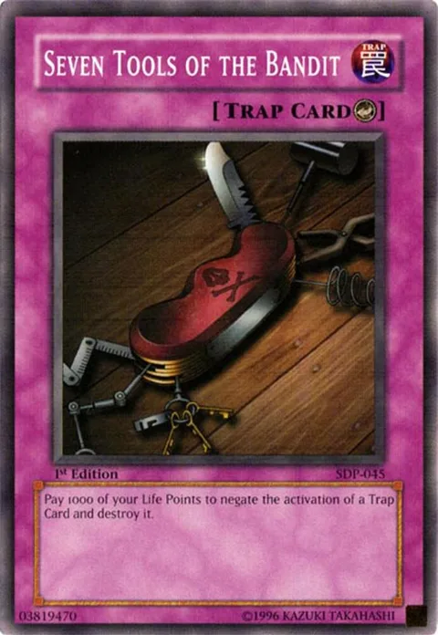 Seven Tools of the Bandit SDP-045 Unlimited Yu-Gi-Oh card from Starter Deck: Pegasus