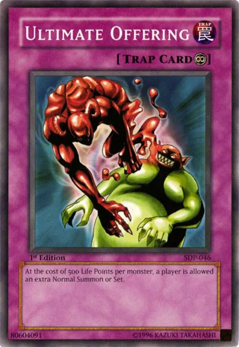 Ultimate Offering SDP-046 1st Edition Yu-Gi-Oh card from Starter Deck: Pegasus