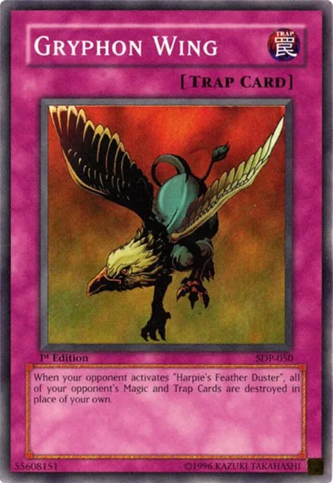 Gryphon Wing SDP-050 Unlimited Yu-Gi-Oh card from Starter Deck: Pegasus