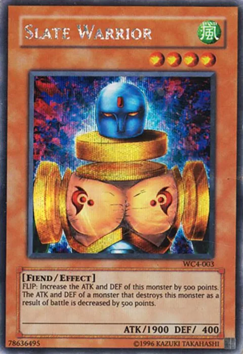 Slate Warrior WC4-003 Yu-Gi-Oh card from World Championship 2004: GBA Promo