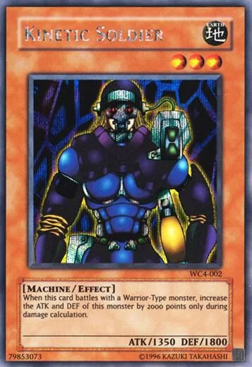 Kinetic Soldier WC4-002 Yu-Gi-Oh card from World Championship 2004: GBA Promo