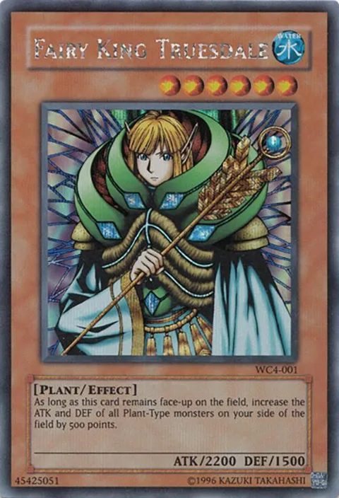 Fairy King Truesdale WC4-001 Yu-Gi-Oh card from World Championship 2004: GBA Promo