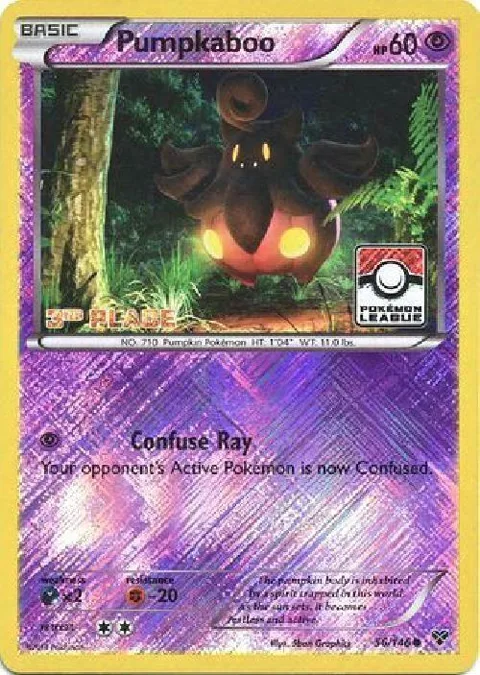 Pumpkaboo - 56/146 Pokemon League [3rd Place] #056/146 Reverse Holofoil Pokémon card from League & Championship Cards