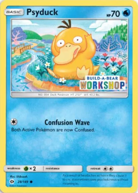 Psyduck - 28/149 Build-A-Bear Workshop Exclusive #028/149 Pokémon card from Miscellaneous Cards & Products