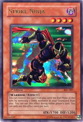 Strike Ninja IOC-007 Unlimited Yu-Gi-Oh card from Invasion of Chaos