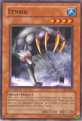 Fenrir IOC-020 Yu-Gi-Oh card from Invasion of Chaos