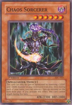 Chaos Sorcerer IOC-023 1st Edition Yu-Gi-Oh card from Invasion of Chaos
