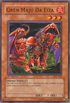 Gren Maju Da Eiza IOC-024 1st Edition Yu-Gi-Oh card from Invasion of Chaos