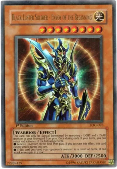 Black Luster Soldier - Envoy of the Beginning IOC-025 Unlimited Yu-Gi-Oh card from Invasion of Chaos