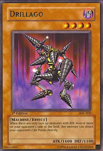Drillago IOC-026 1st Edition Yu-Gi-Oh card from Invasion of Chaos
