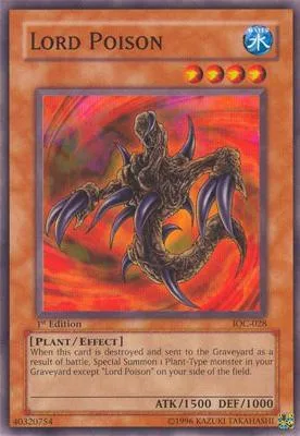 Lord Poison IOC-028 Unlimited Yu-Gi-Oh card from Invasion of Chaos