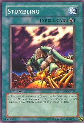 Stumbling IOC-035 Unlimited Yu-Gi-Oh card from Invasion of Chaos