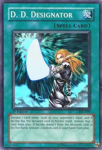 D.D. Designator IOC-039 Unlimited Yu-Gi-Oh card from Invasion of Chaos