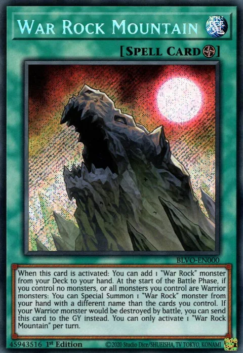 War Rock Mountain BLVO-EN000 Yu-Gi-Oh card from Blazing Vortex