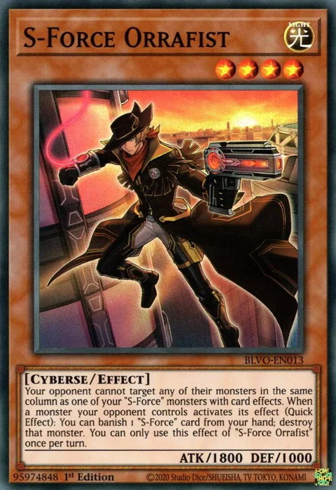 S-Force Orrafist BLVO-EN013 Yu-Gi-Oh card from Blazing Vortex