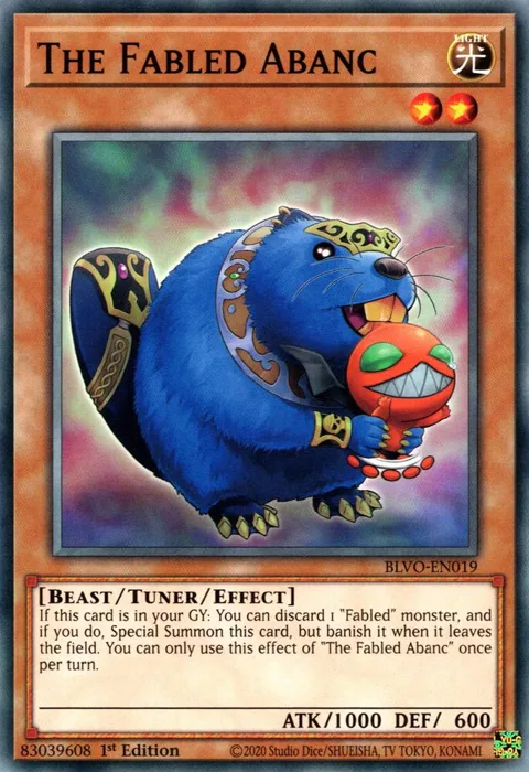 The Fabled Abanc BLVO-EN019 Yu-Gi-Oh card from Blazing Vortex