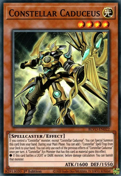 Constellar Caduceus BLVO-EN022 Yu-Gi-Oh card from Blazing Vortex